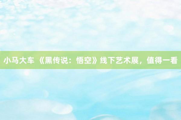 小马大车 《黑传说：悟空》线下艺术展，值得一看