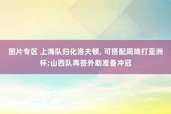 图片专区 上海队归化洛夫顿, 可搭配周琦打亚洲杯;山西队再签外助准备冲冠